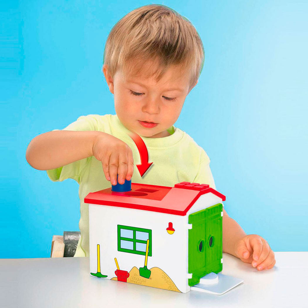 Playmobil 1.2.3. Werkman mit Sorting Garage 70184