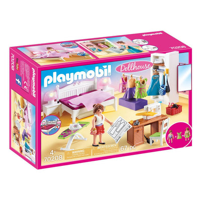 Playmobil Dollhouse Schlafzimmer mit Modedesign Hoek 70208