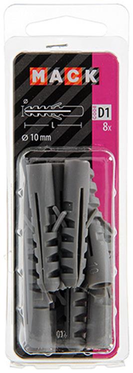 Mack 1017883 - Stopfen Polyethylen 8 Stück 10 mm | 5 Stück