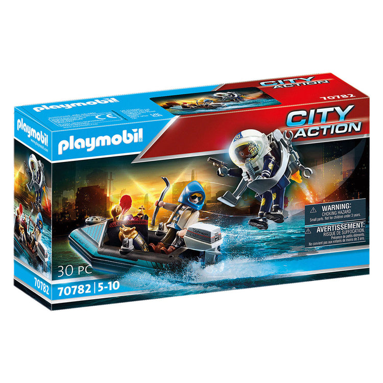 Playmobil City Action Police Jetpack Verhaftung des Art Thief 70782