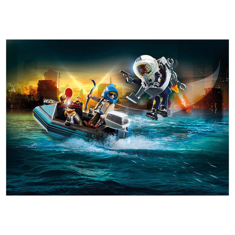 Playmobil City Action Police Jetpack Verhaftung des Art Thief 70782