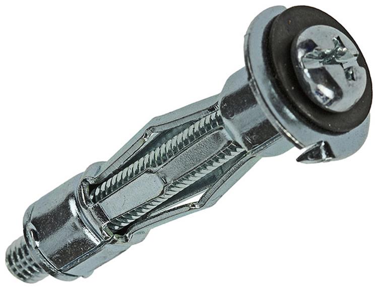 Mack 1017890 - Metall-Hohlwanddübel verzinkt 4 Stück 8 x37 mm | 10 Stück