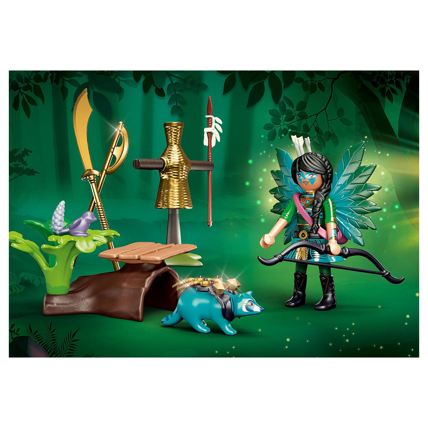 Playmobil Ayuma Starterset Ritterfee mit Waschbär 70905
