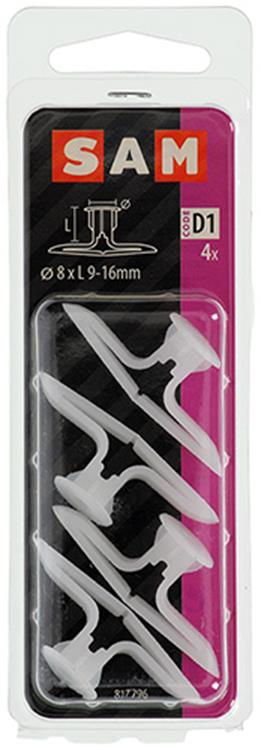 Mack 1017894 - Hohlwanddübel Nylon 4 Stück TB | 10 Stück