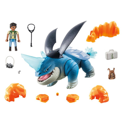 Playmobil -Drachen: The Nine Realms Plowhorn d'Angelo 71082