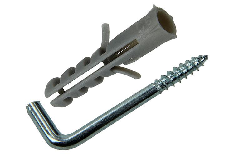 Mack 1017900 – Dübel + Schraube Daumen Polyeth 8 Stück 6 mm 4 x 40 mm | 5 Stück