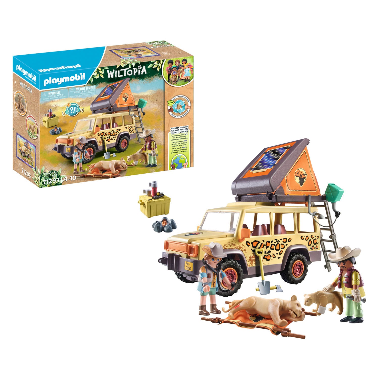 Playmobil Wiltopia mit dem SUV im Leeuwen 7129