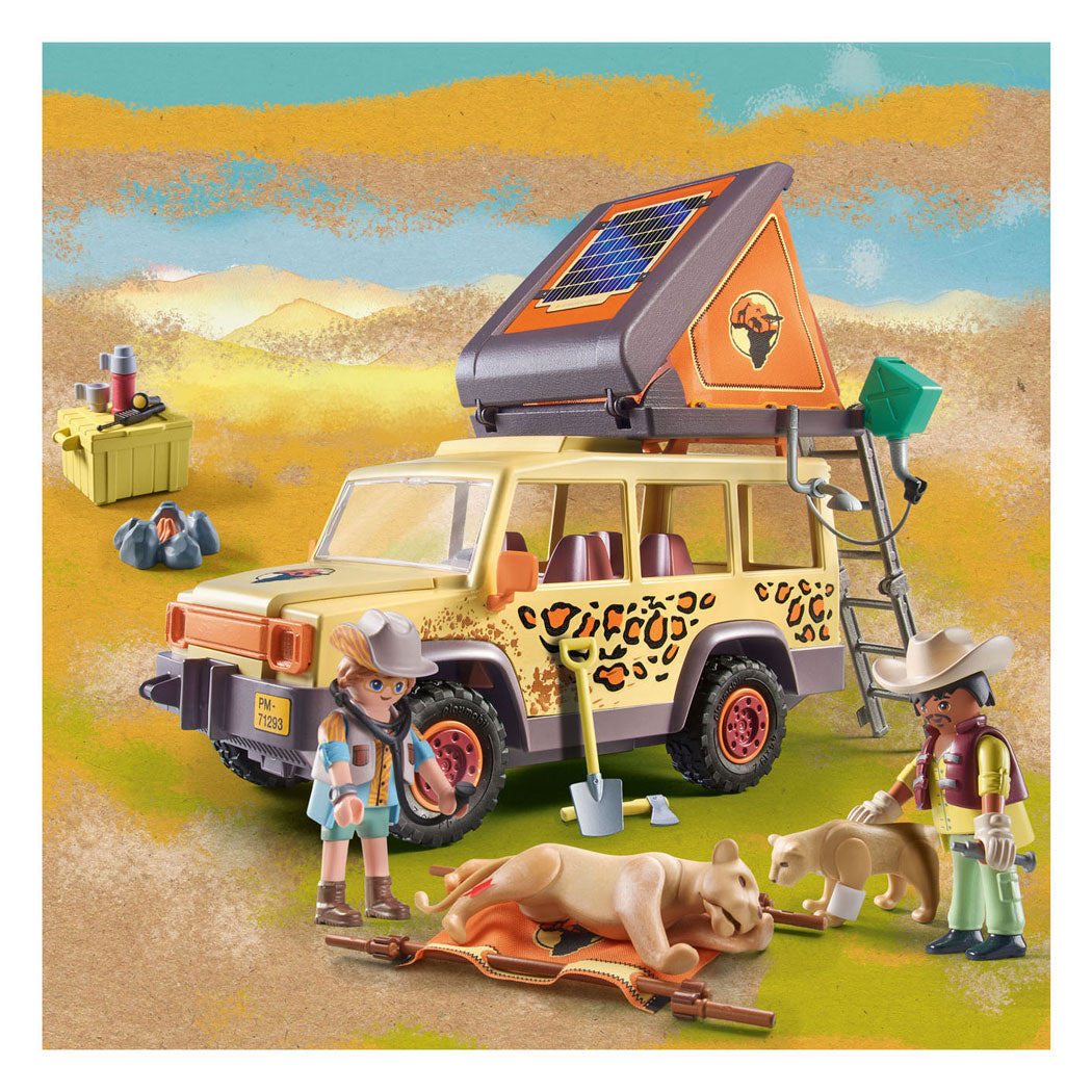 Playmobil Wiltopia mit dem SUV im Leeuwen 7129