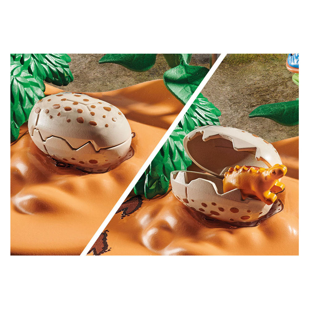 Playmobil Dinos Stegosaurus Nest mit Eierdieb 71526