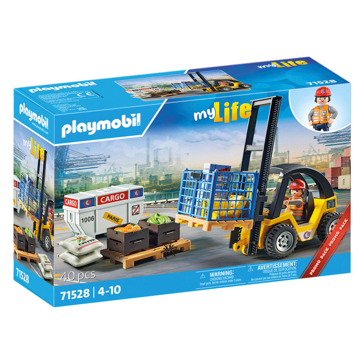 Playmobil My Life Promo Forklift mit Ladung 71528