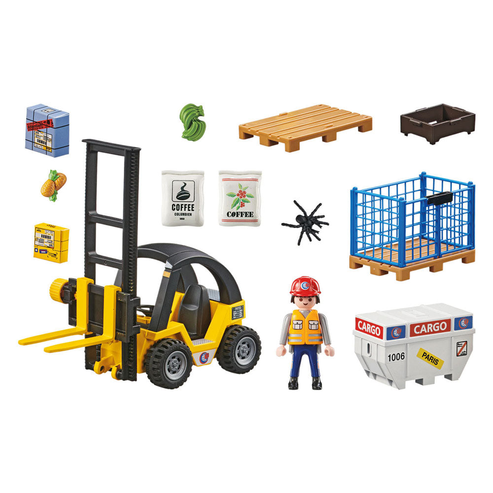 Playmobil My Life Promo Forklift mit Ladung 71528