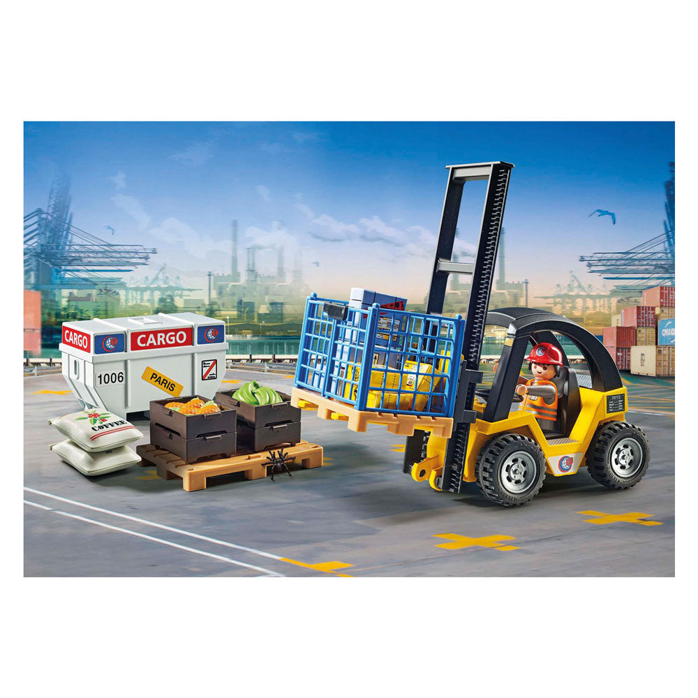 Playmobil My Life Promo Forklift mit Ladung 71528
