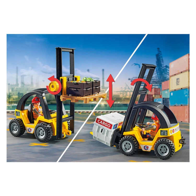 Playmobil My Life Promo Forklift mit Ladung 71528