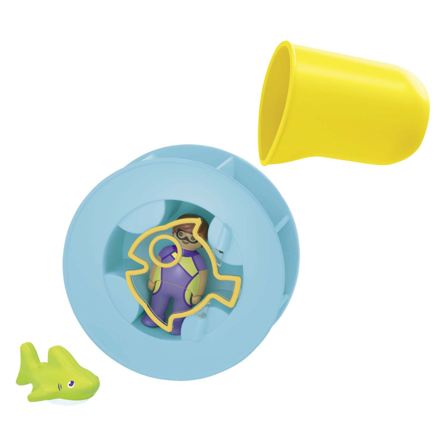 Playmobil -Junior -Wasser breiter Rad mit Babyhai 71688