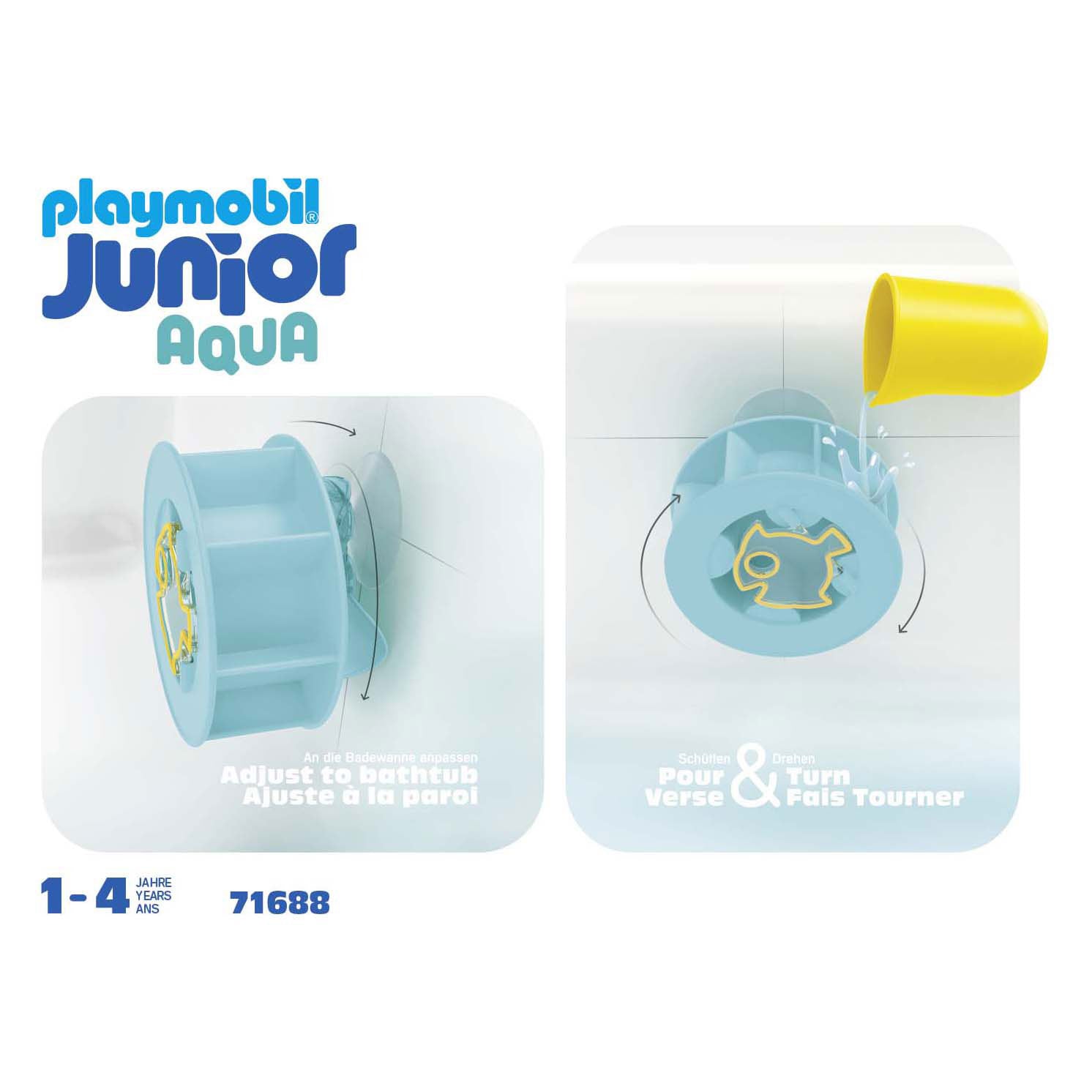Playmobil -Junior -Wasser breiter Rad mit Babyhai 71688