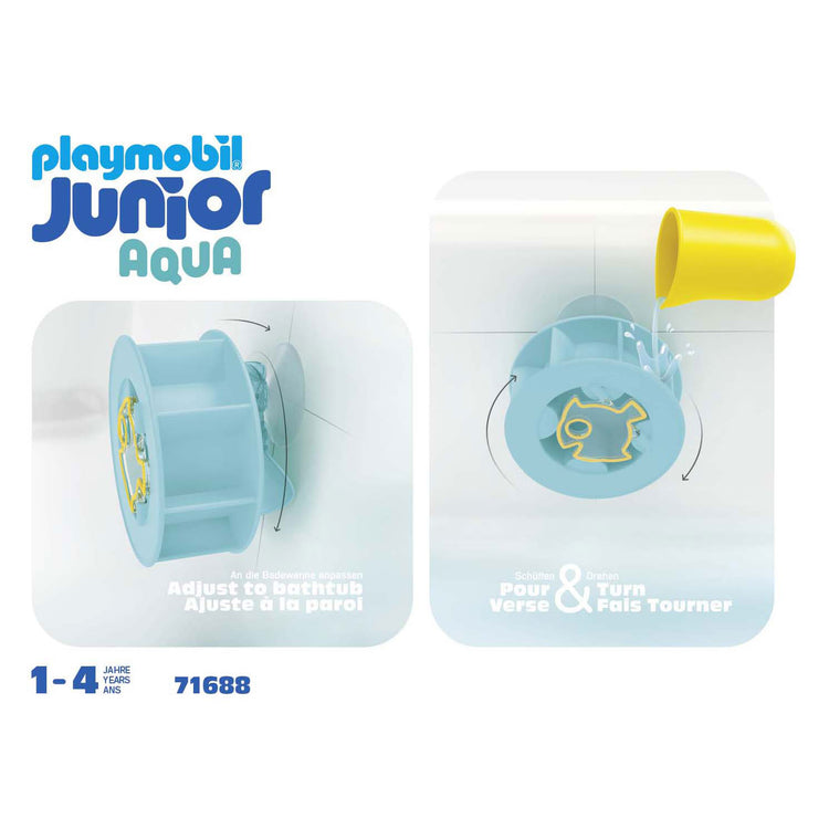 Playmobil -Junior -Wasser breiter Rad mit Babyhai 71688