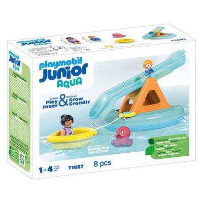 Playmobil Junior Swim Island mit Wasserrutsche 71687