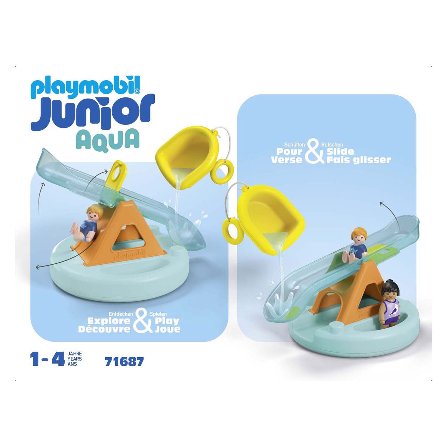Playmobil Junior Swim Island mit Wasserrutsche 71687