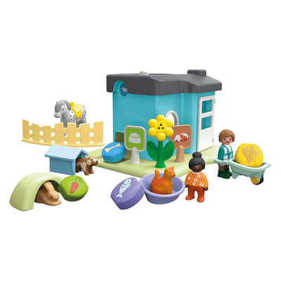 Playmobil 1.2.3. Tierrente mit Fütterungsmaschine 71690