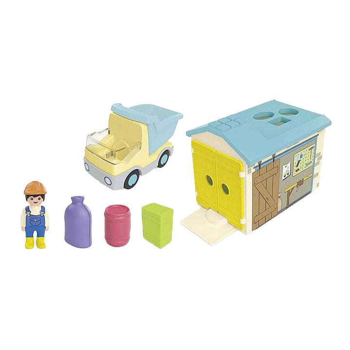 Playmobil Junior Werkman mit sortierender Garage 71686