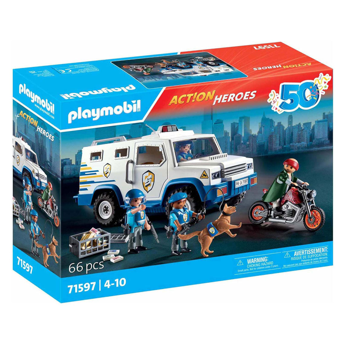 Playmobil Police Money Transport 71597