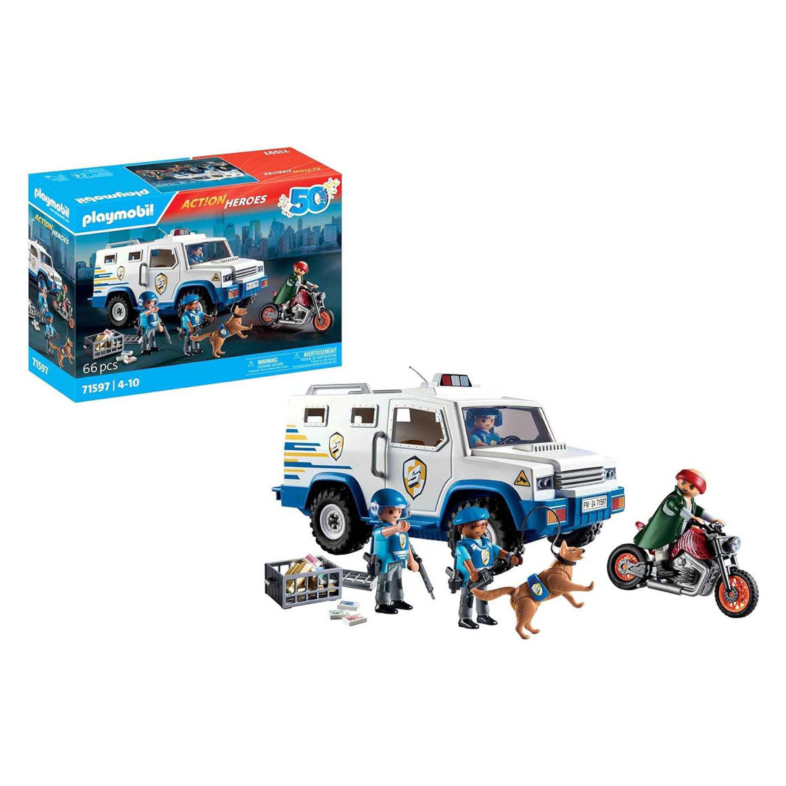 Playmobil Police Money Transport 71597