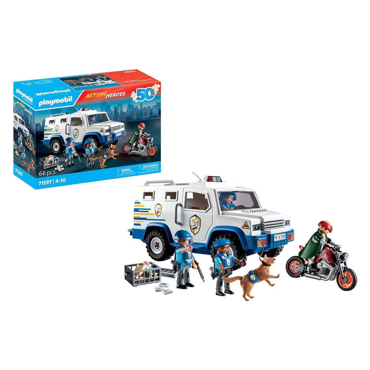 Playmobil Police Money Transport 71597
