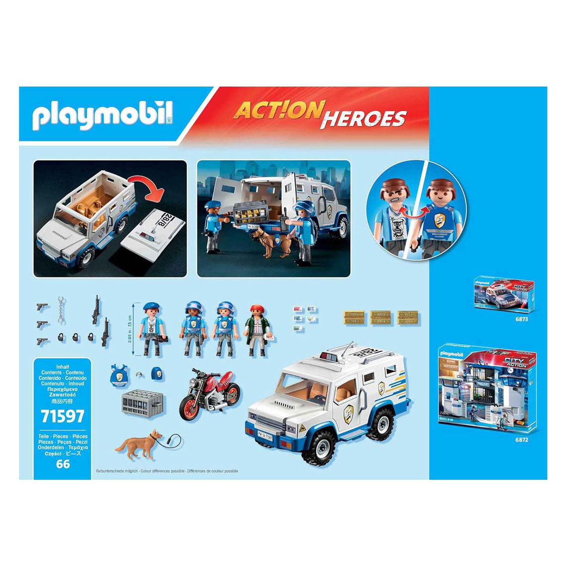 Playmobil Police Money Transport 71597