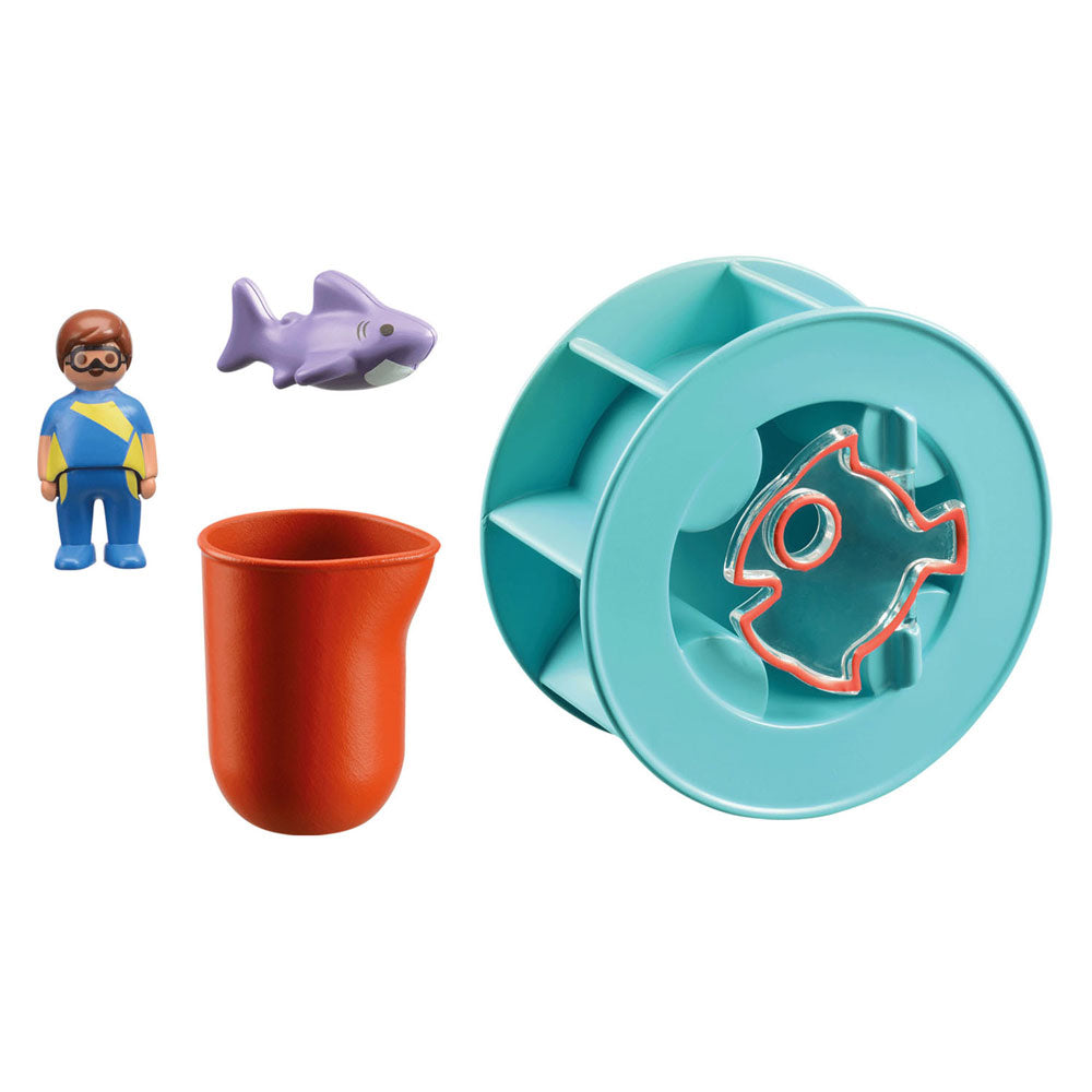 Playmobil -Junior -Wasser breiter Rad mit Baby Shaai 70636