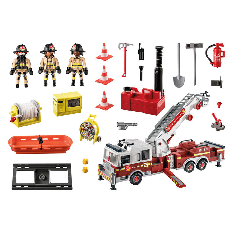 Playmobil Action Heroes Feuerwehrwagen: US Tower Ladder 70935