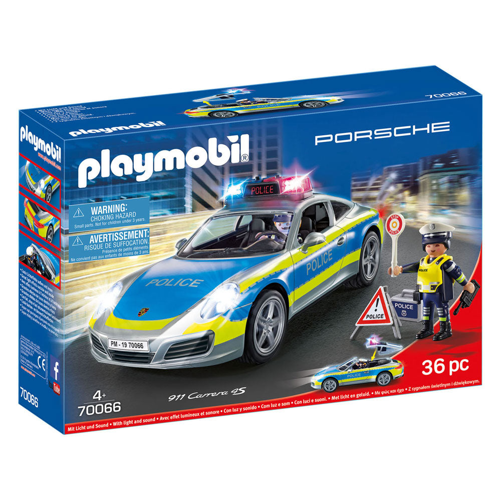 Playmobil Porsche 911 4S Police White 70066
