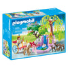 Playmobil Prince und Prinzessin mit Wagen und Wasserfall 5021