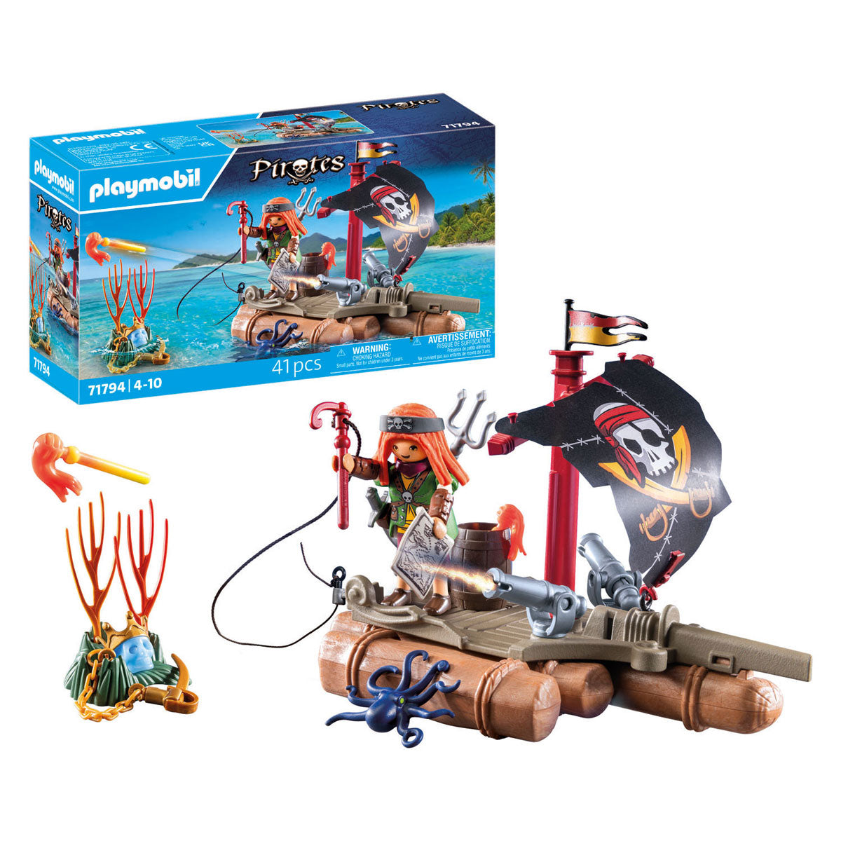 Playmobil 71794 Piratenfloß mit Schatz