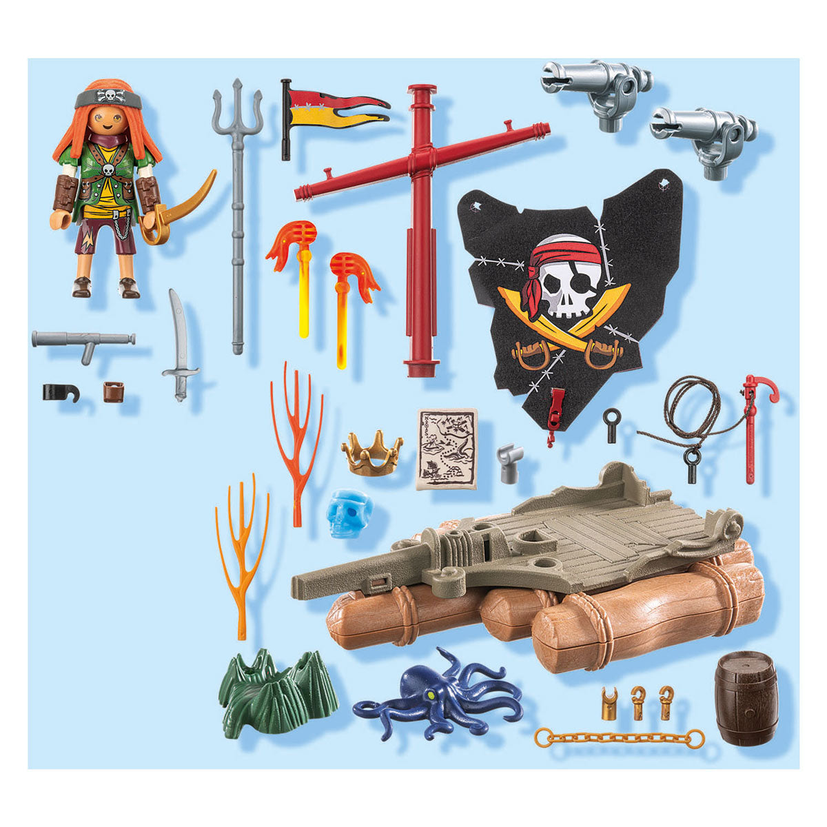 Playmobil 71794 Piratenfloß mit Schatz