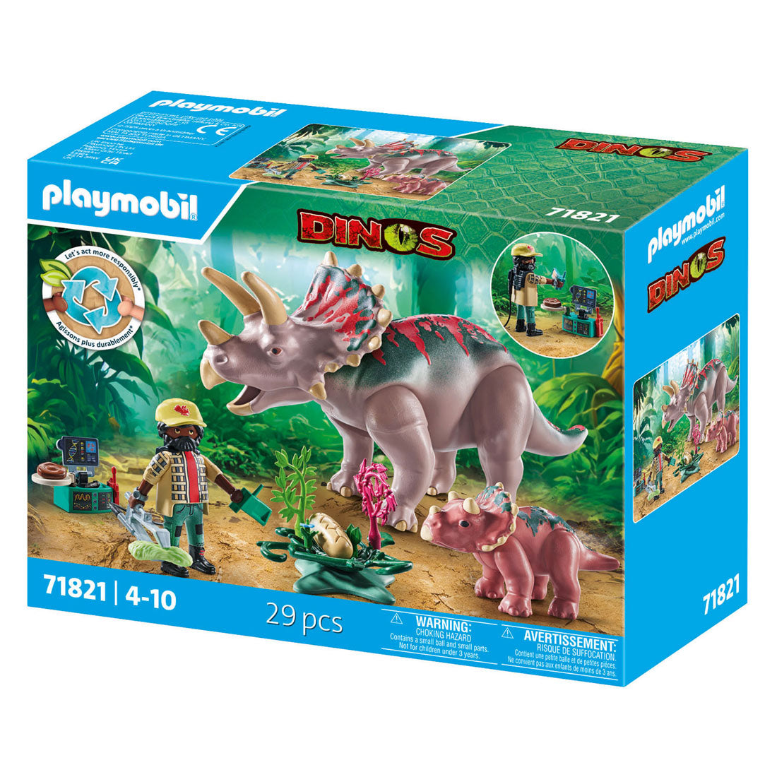 Playmobil 71821 Triceratops Familie