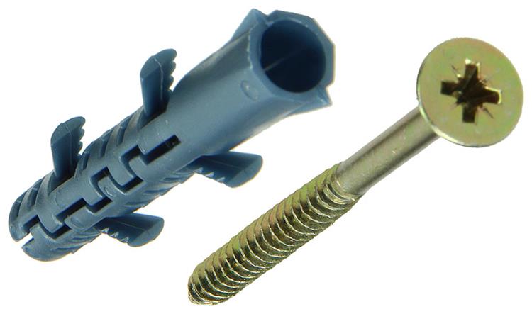 Mack 1019933 - Stecker lang exp.polyeth. + scr. 5x80 8 Stück 8 x 65 mm | 5 Stück