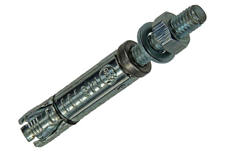 Mack 1019935 – Keilbolzen mit Gewindebolzen. verzinkt 4 Stück m6 x 60 mm | 5 Stück