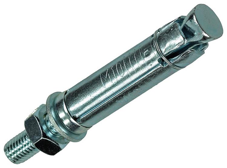 Mack 1019943 – Keilbolzen mit Gewindebolzen. verzinkt2 Stück m10 x 100mm | 5 Stück