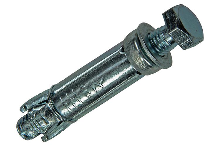 Mack 1019947 - Keilbolzen 6-kant Bolzen verzinkt 2 Stk. M8x65 14x50 | 10 Stück