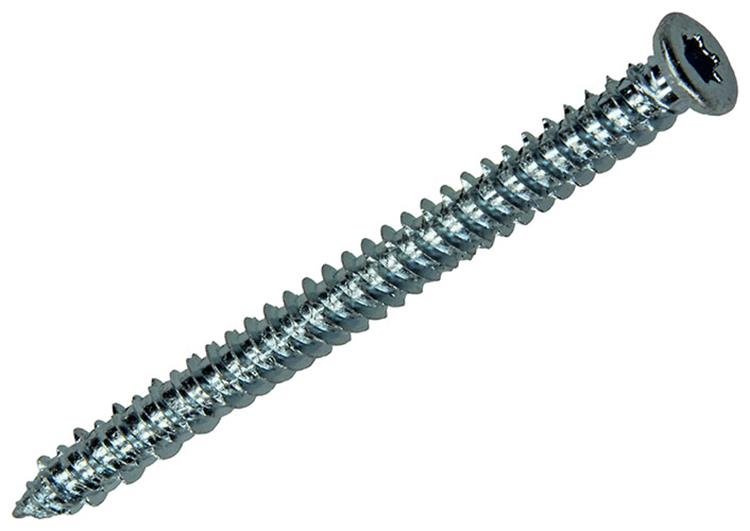 Mack 1019964 – Betonfensterschraube verzinkt mit Kopf 8 Stück 7,5 x 92 mm | 5 Stück