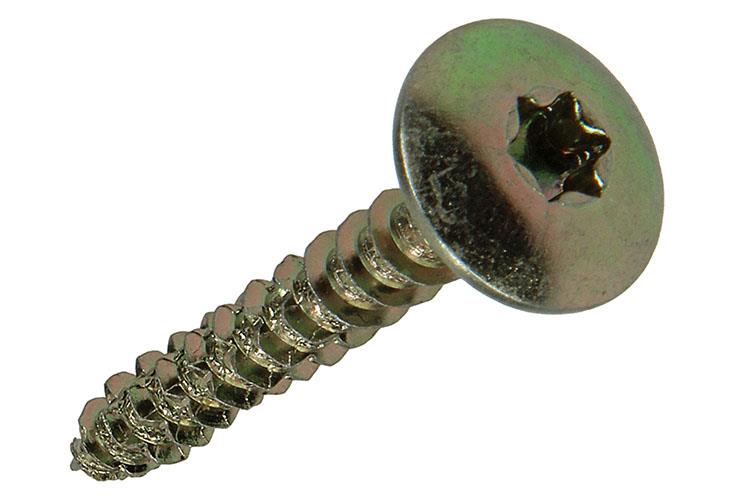 Mack 1019971 - Lukenschraube gelb verzinkt 6,0 x 40 mm 9 Stück | 5 Stück
