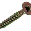 Mack 1017985 – Spanplattenschraube mit Kopf gelb beschichtet. 35 Stück 5,0 x 35 mm | 5 Stück