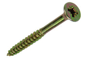 Mack 1017995 – Spanplattenschraube mit Kopf gelb beschichtet. 12 Stück 6,0 x 70 mm | 5 Stück - afbeelding 1
