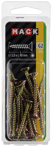 Mack 1018021 - spanienplschr.vzkop-selbstmontage gelb plattiert 26 Stück 5,0 x 40 mm | 5 Stück - afbeelding 2