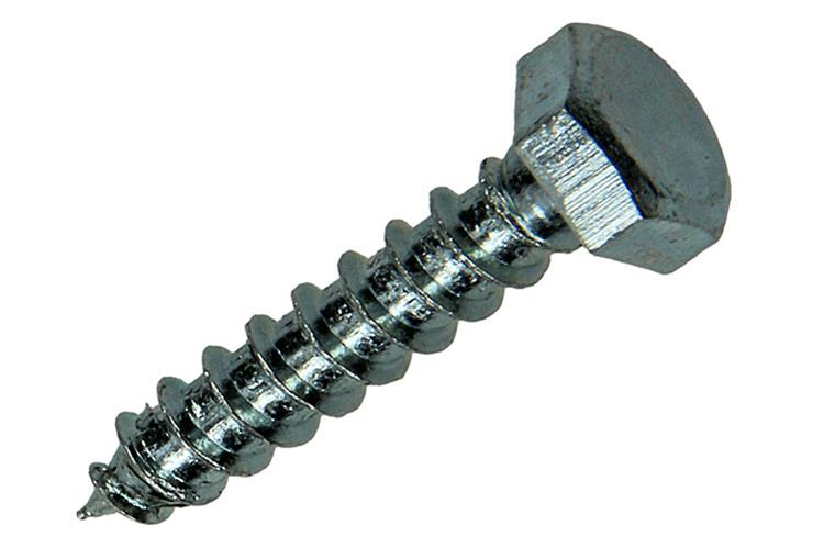 Mack 1018037 - Holzgewindebolzen Stahl verzinkt 40 Stück 6 x 30 mm | 5 Stück