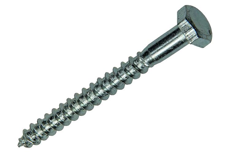 Mack 1018041 - Holzgewindebolzen Stahl verzinkt 24 Stück 6 x 60 mm | 5 Stück