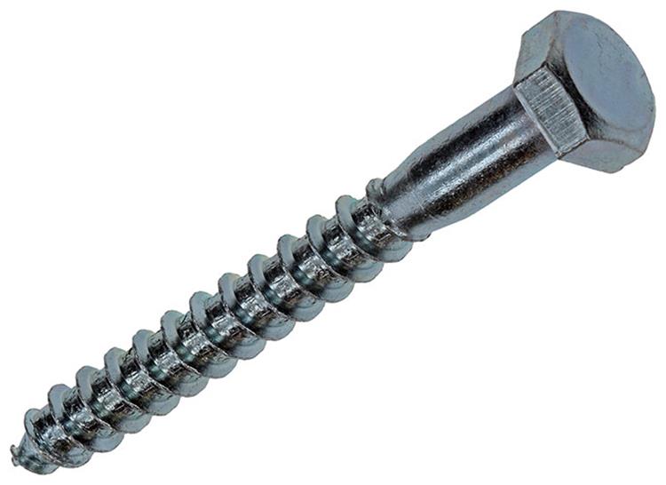 Mack 1018051 - Holzgewindebolzen verzinkter Stahl 16 Stück 8 x 70 mm | 5 Stück