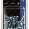 Mack 1018074 – selbstschneidende Schraube mit Zylinderkopf, verzinkt. 24 Stück 4,8 x 38 mm | 5 Stück
