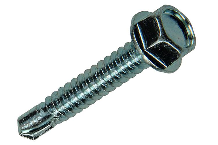 Mack 1018089 – selbstbohrende Sechskantschraube. Kopf verzinkt. 40 Stück 6,3 x 38 mm | 5 Stück