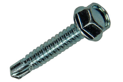 Mack 1018089 – selbstbohrende Sechskantschraube. Kopf verzinkt. 40 Stück 6,3 x 38 mm | 5 Stück